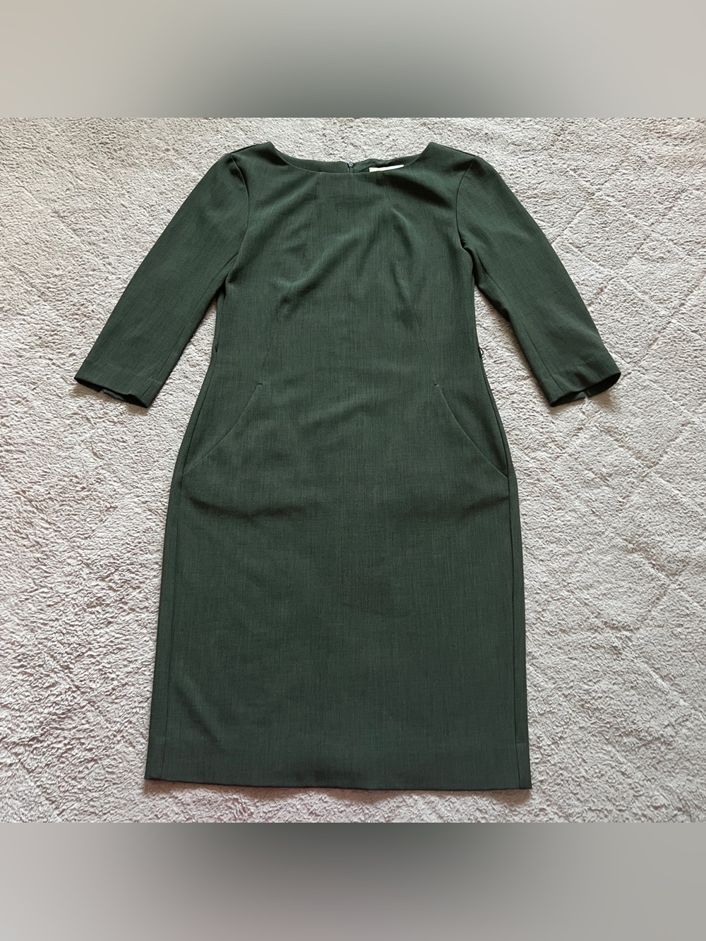 M.M. LaFleur Sheath Dress Knee Length 3/4 Sleeves Elegant Wedding Guest Sz 4